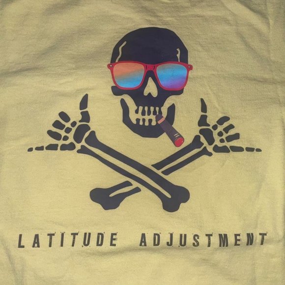 Latitude Adjustment Skeleton Hangloose Grunge Long Sleeve T-shirt Medium - Picture 2 of 4